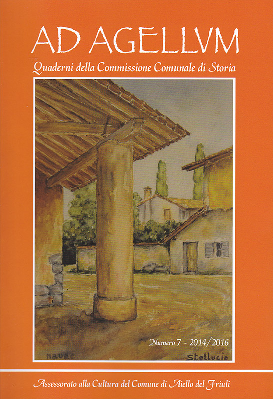 Letteratura ad Aiello: copertina del libro "Ad Agellum", numero 7 - 2016