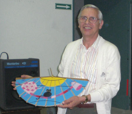 L'autore Bruno Sclaunich, vincitore del concorso di meridiane Aiello 2007