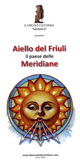 Volantino "Aiello del Friuli: Il paese delle Meridiane" del 2012