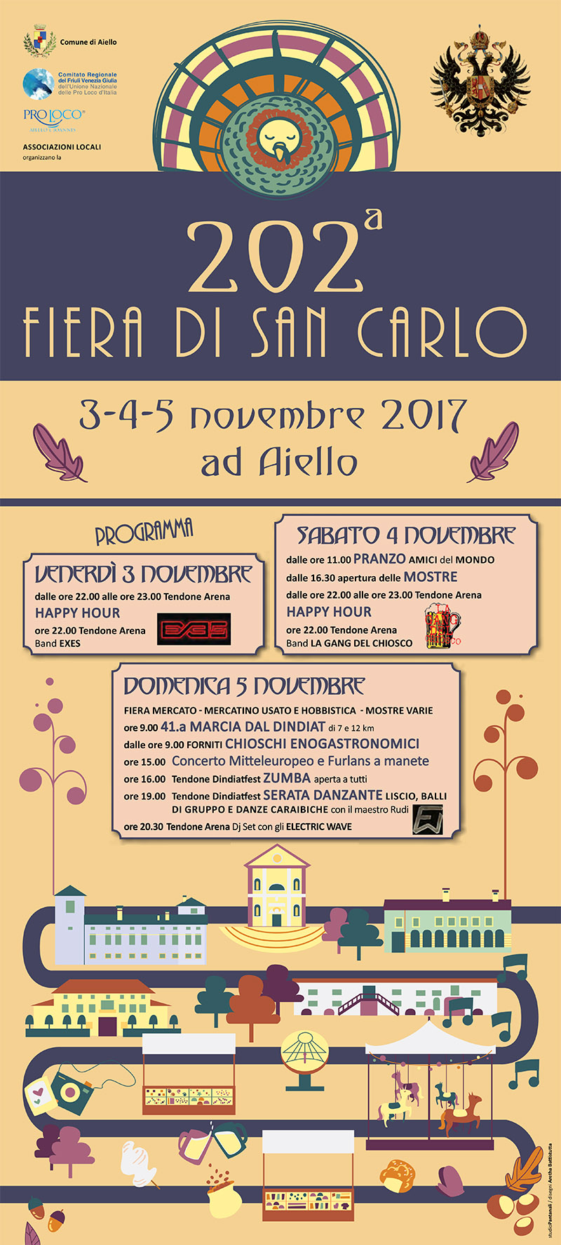 Manifesto della 202 Fiera di San Carlo ad Aiello del Friuli
