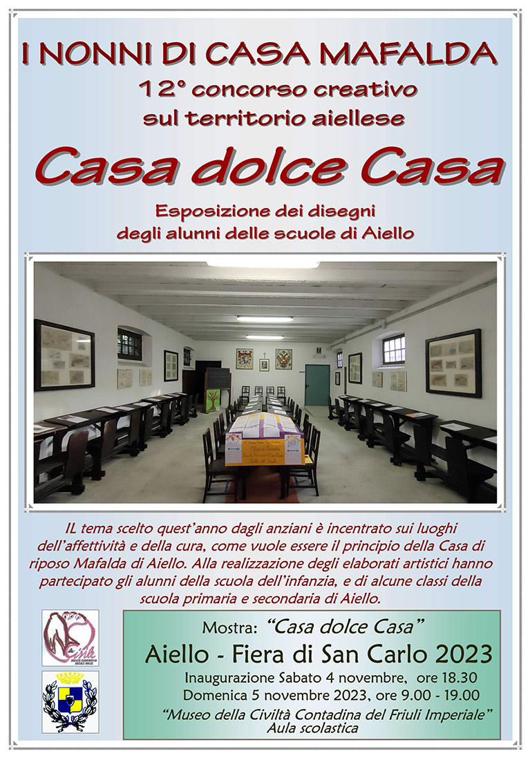 Iniziativa del 4-5 novembre 2023: esposizione disegni degli alunni delle scuole di Aiello, nel contesto della Fiera di San Carlo 2023