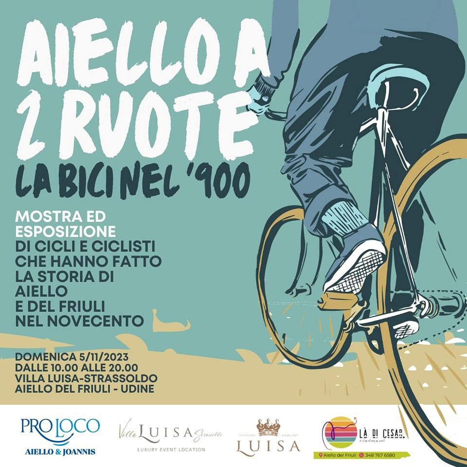 Esposizione di biciclette del 900 organizzata dalla Pro Loco di Aiello e Joannis per la 208esima Fiera di San Carlo