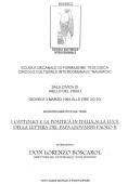 3 marzo: tema "i cattolici e politica"