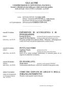 ottobre - novembre: incontri sulla pace