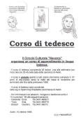 10 ottobre: corso di tedesco