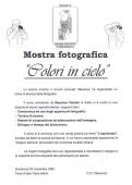 5 novembre: mostra fotografica