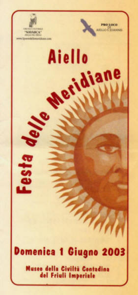 Iniziativa del 1 giugno 2003: Festa delle meridiane