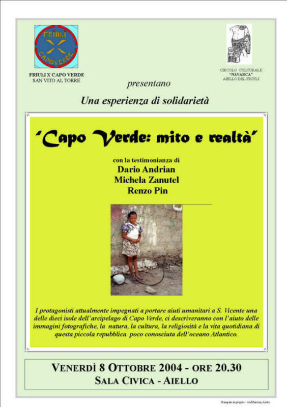 Iniziativa del 8 ottobre 2004: Testimonianze da Capo Verde