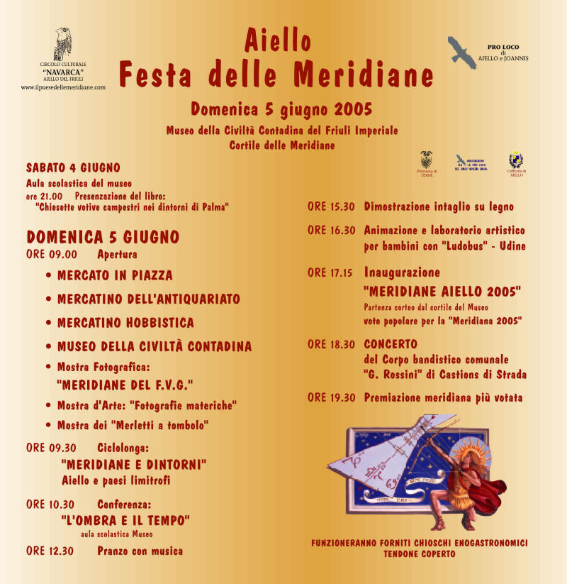 Iniziativa del 5 giugno 2005: Festa delle meridiane