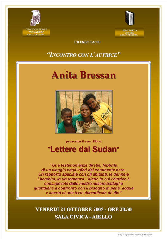 Iniziativa del 21 ottobre 2005: Lettere dal Sudan