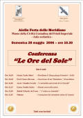 28 maggio: conferenza "Le ore del Sole"