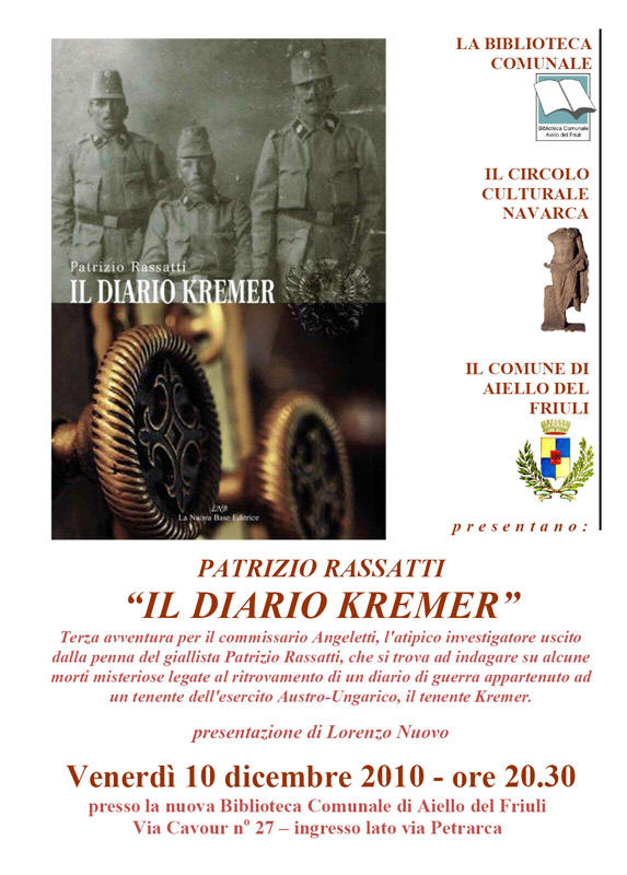 Visualizza l'iniziativa del 10 dicembre 2010: presentazione libro "Il diario Kremer" di Patrizio Rassatti