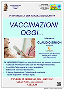 12 febbraio: serata sulle vaccinazioni