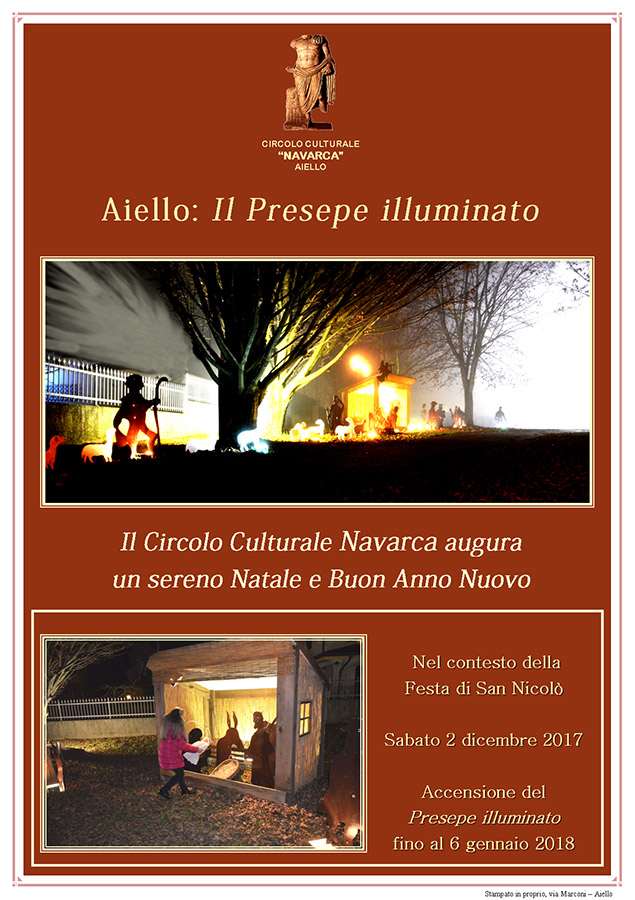 Iniziativa da dicembre 2017 a gennaio 2018: realizzazione del presepio illuminato in arena