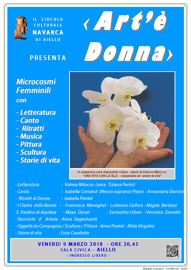 Iniziativa del 9 marzo 2018: spettacolo in onore della giornata della donna dal titolo "Art' Donna"