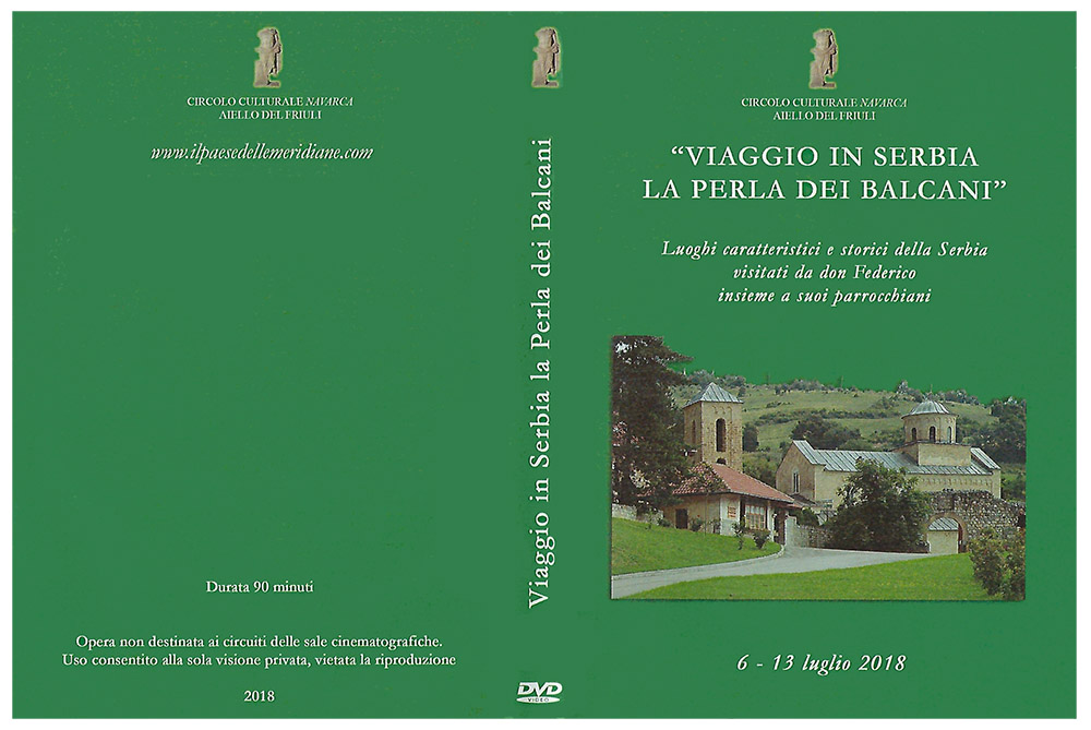 Opere del Circolo Navarca: copertina del DVD "Viaggio in Serbia, la perla dei Balcani"
