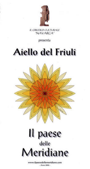 Volantino "Aiello del Friuli: Il paese delle Meridiane" del 2006