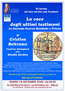18 settembre: ultimi testimoni guerra mondiale a Trieste